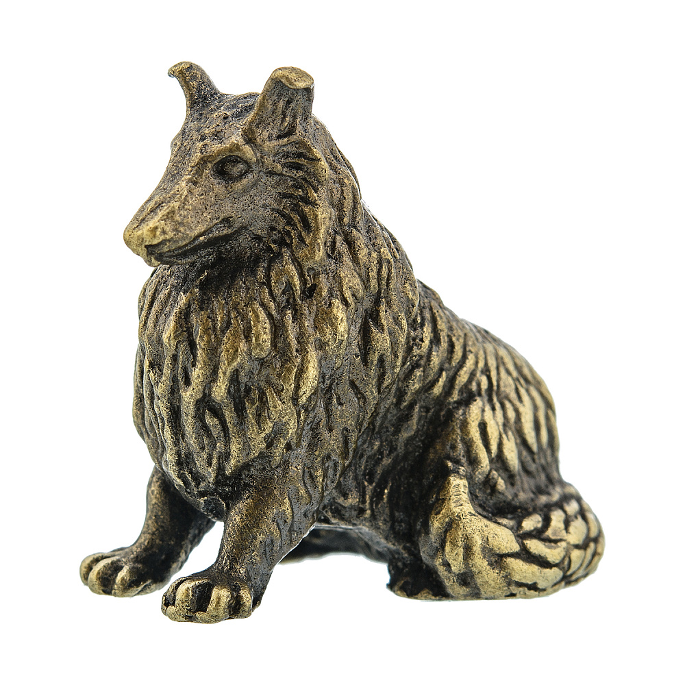 Бронзовая статуэтка «Собака Колли» - интернет магазин Русь Велика я фото 2