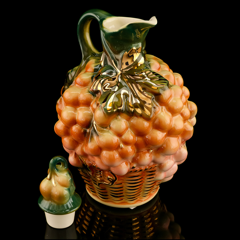 Графин 1160 мл «Виноград в корзине». ИФЗ - интернет магазин Русь Велика я фото 1