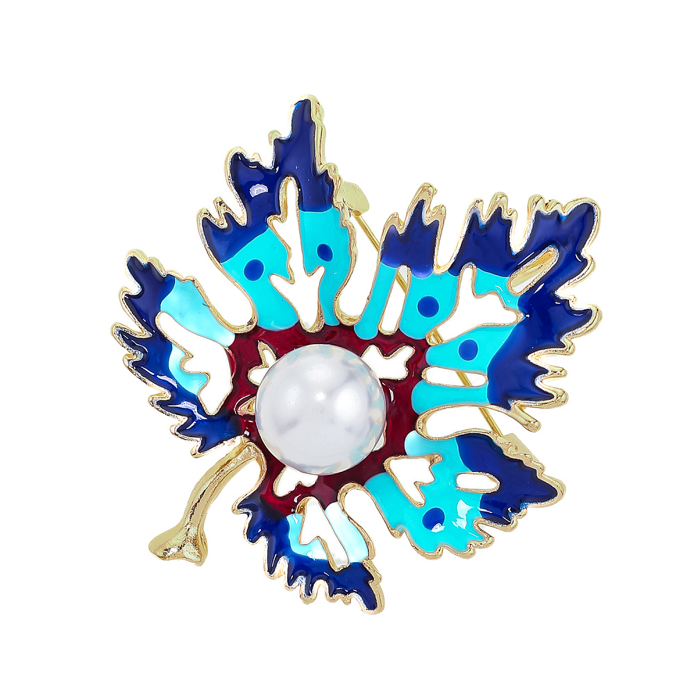 Брошь «Кленовый лист» - интернет магазин Русь Велика я 