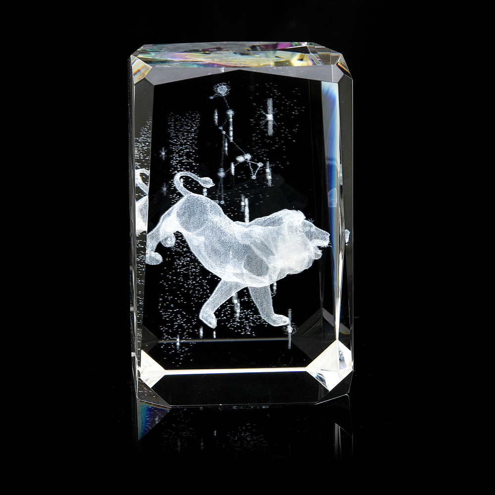 Лазерная графика. Статуэтка «Знак зодиака Лев» - интернет магазин Русь Велика я 