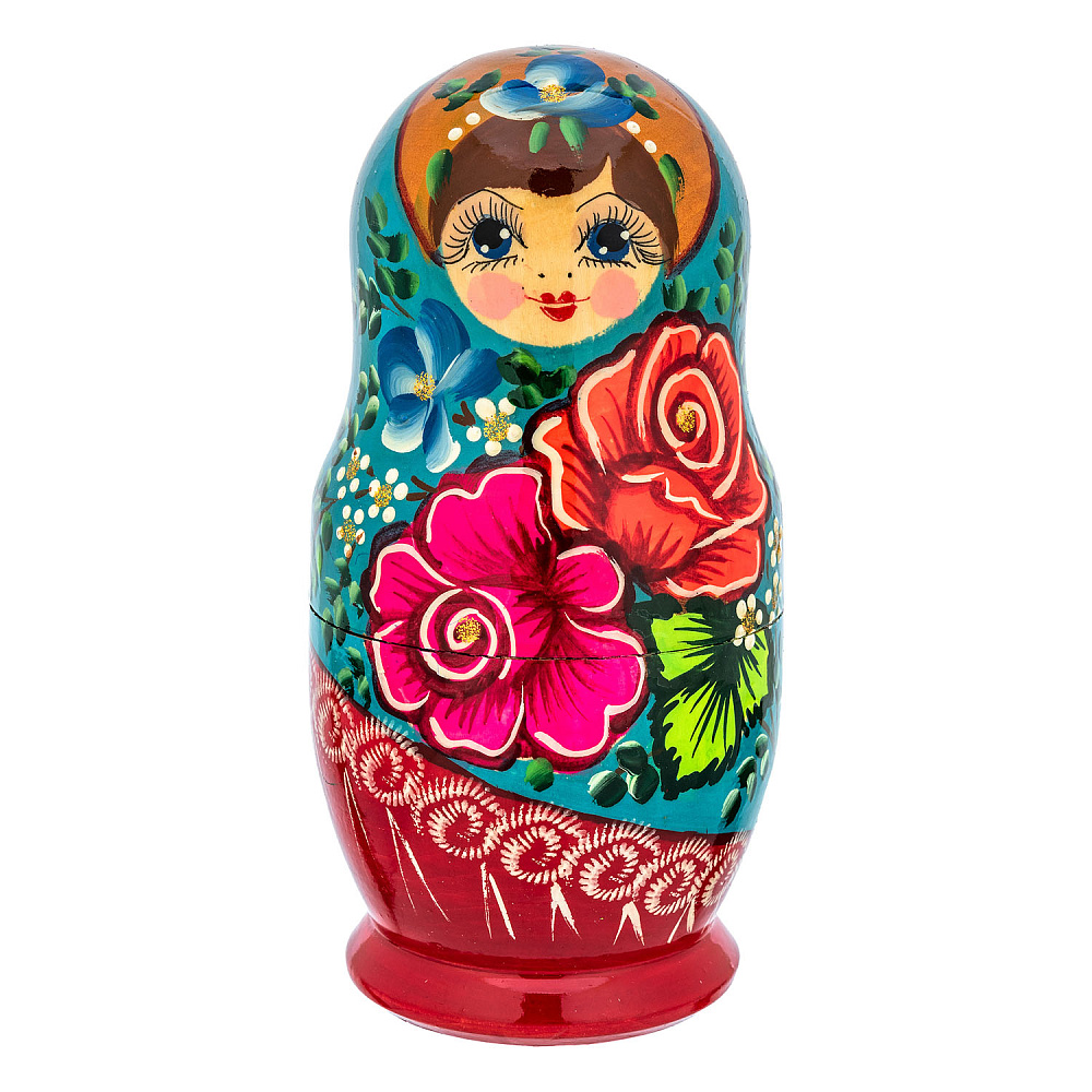 Матрешка «Розочка» 5 мест - интернет магазин Русь Велика я фото 1