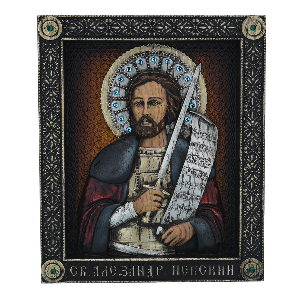 Икона «Александр Невский» 23х19 см - интернет магазин Русь Велика я 