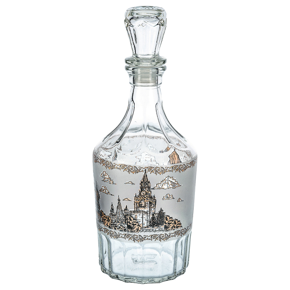 Стеклянный графин для водки 0,5 л «Москва» - интернет магазин Русь Велика я фото 3