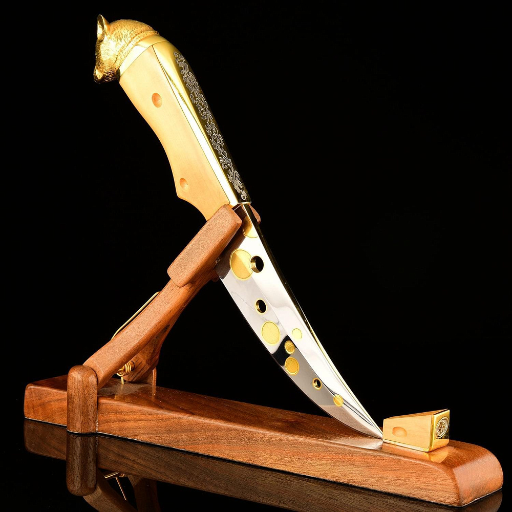 Нож сувенирный «Мышка» на подставке. Златоуст - интернет магазин Русь Велика я фото 4