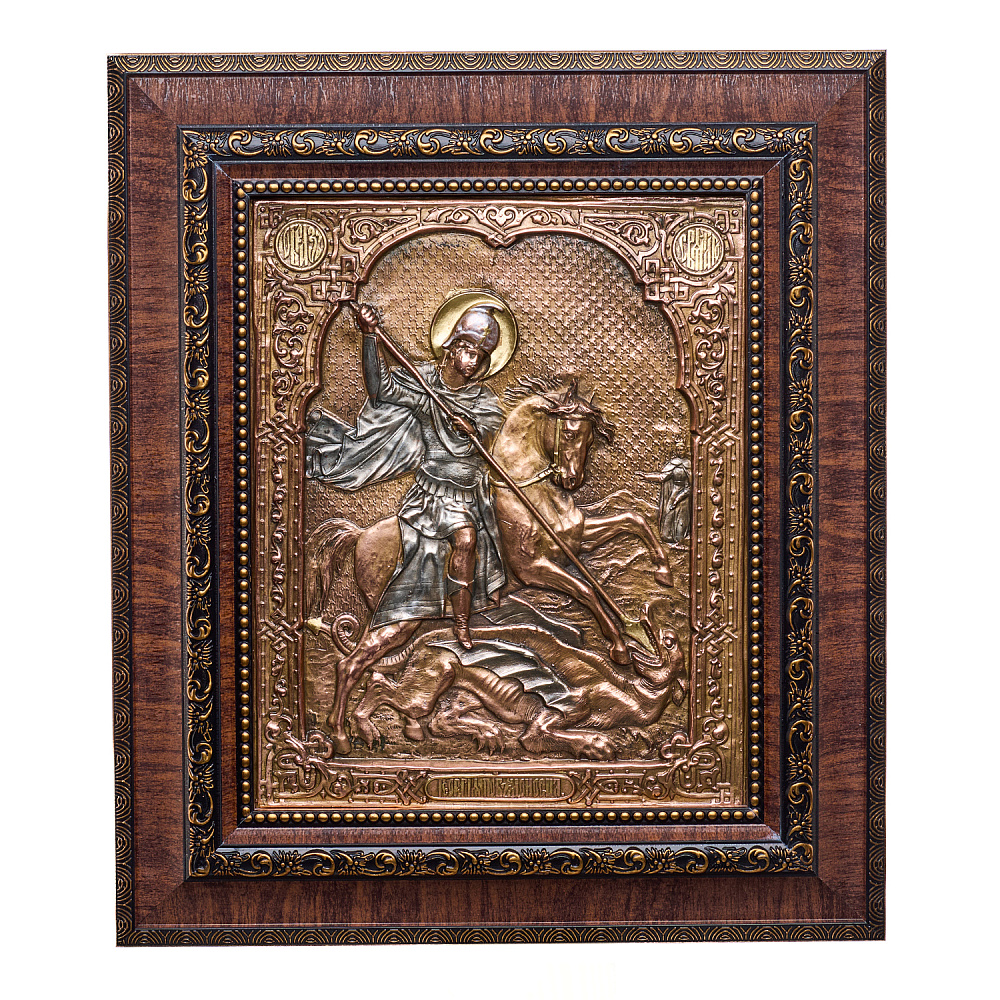 Икона «Георгий Победоносец» 27х31 см - интернет магазин Русь Велика я 