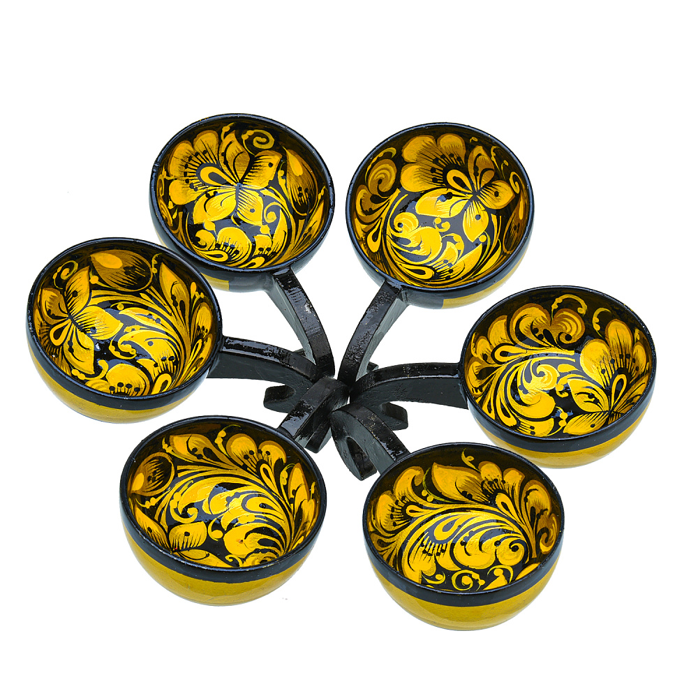 Братина с ковшиками «Лебедь». Хохлома - интернет магазин Русь Велика я фото 4