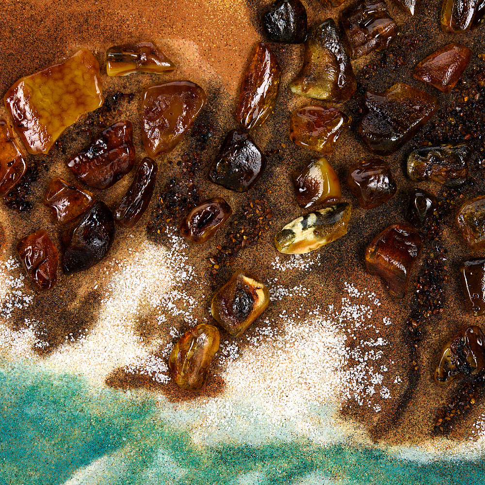 Картина янтарная «Шторм» 116х68 см - интернет магазин Русь Велика я фото 3