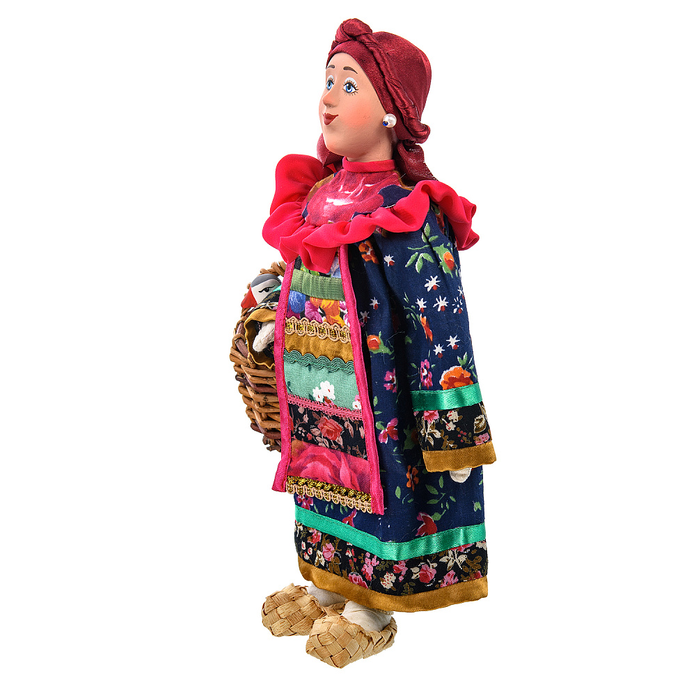 Коллекционная кукла ручной работы «Фрося с гусем» - интернет магазин Русь Велика я фото 2