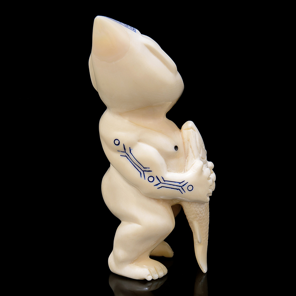 Скульптура из клыка моржа «Пеликен» - интернет магазин Русь Велика я фото 2