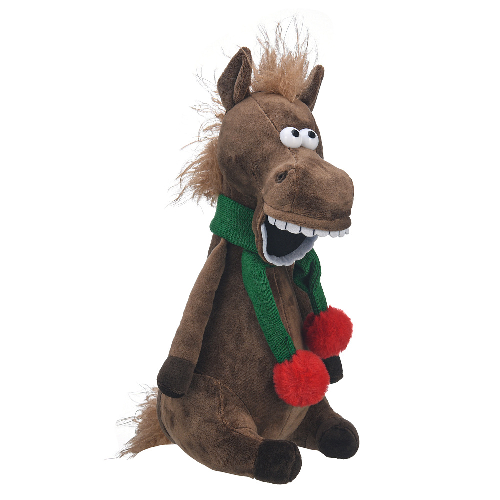 Лошадь Символ 2026 года. Мягкая игрушка «Жеребец с бубенчиками» - интернет магазин Русь Велика я фото 1