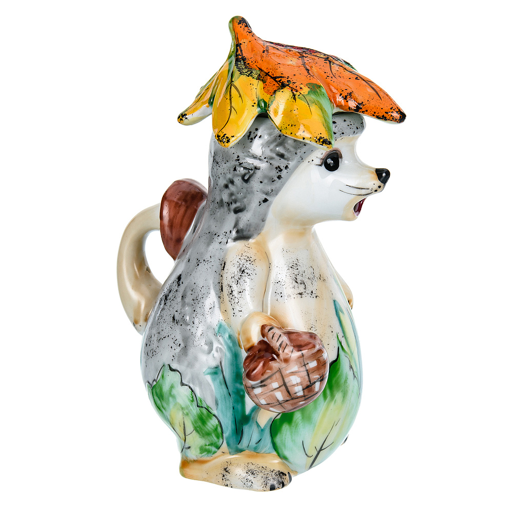 Чайник «Ежик». Гжель в цвете - интернет магазин Русь Велика я фото 2