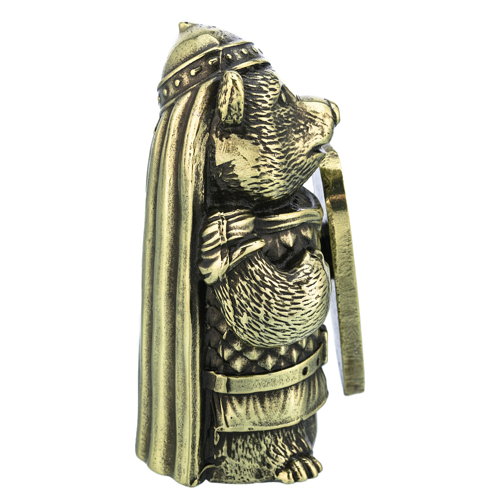 Бронзовый колокольчик «Медведь» - интернет магазин Русь Велика я фото 3