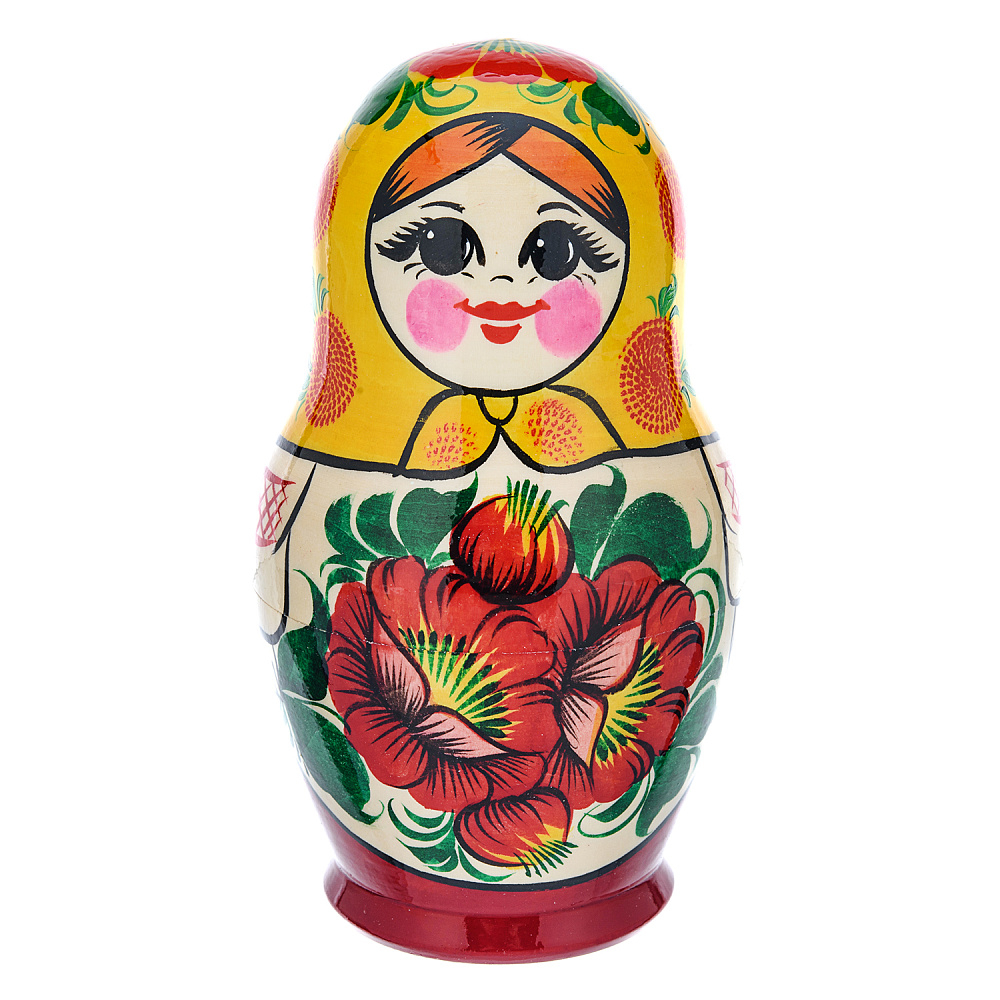 Матрешка Семеновская «Россиянка» 7 мест - интернет магазин Русь Велика я фото 1