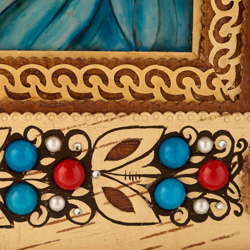 Икона из бересты «Господь Вседержитель» 29х30 см - интернет магазин Русь Велика я фото 4