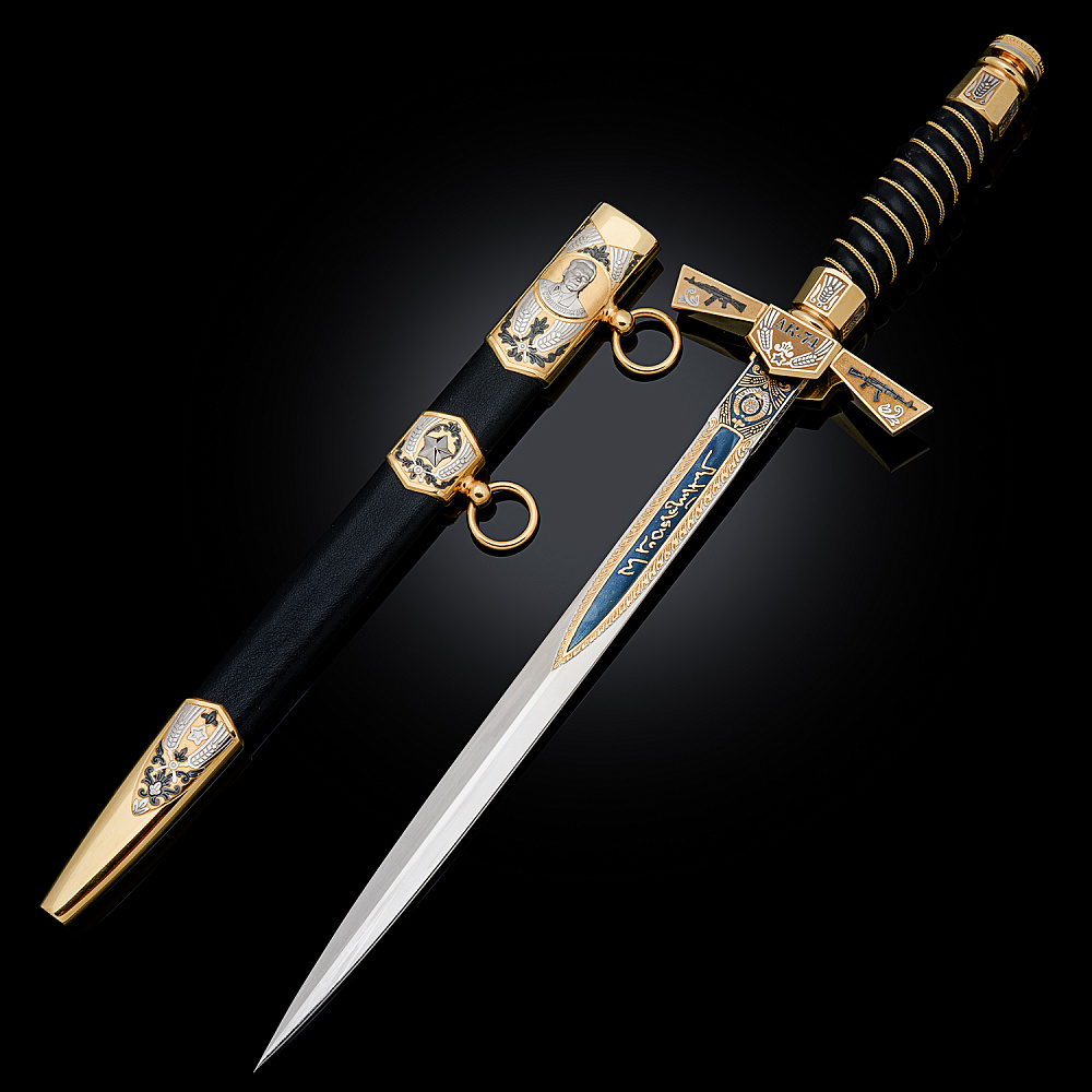 Кортик сувенирный «Калашников». Златоуст - интернет магазин Русь Велика я фото 1