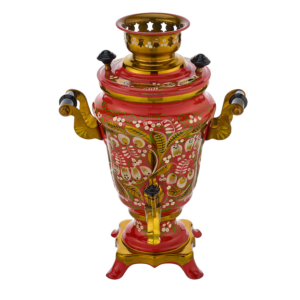 Самовар электрический 1,5 л «Ландыш». Хохлома - интернет магазин Русь Велика я фото 4