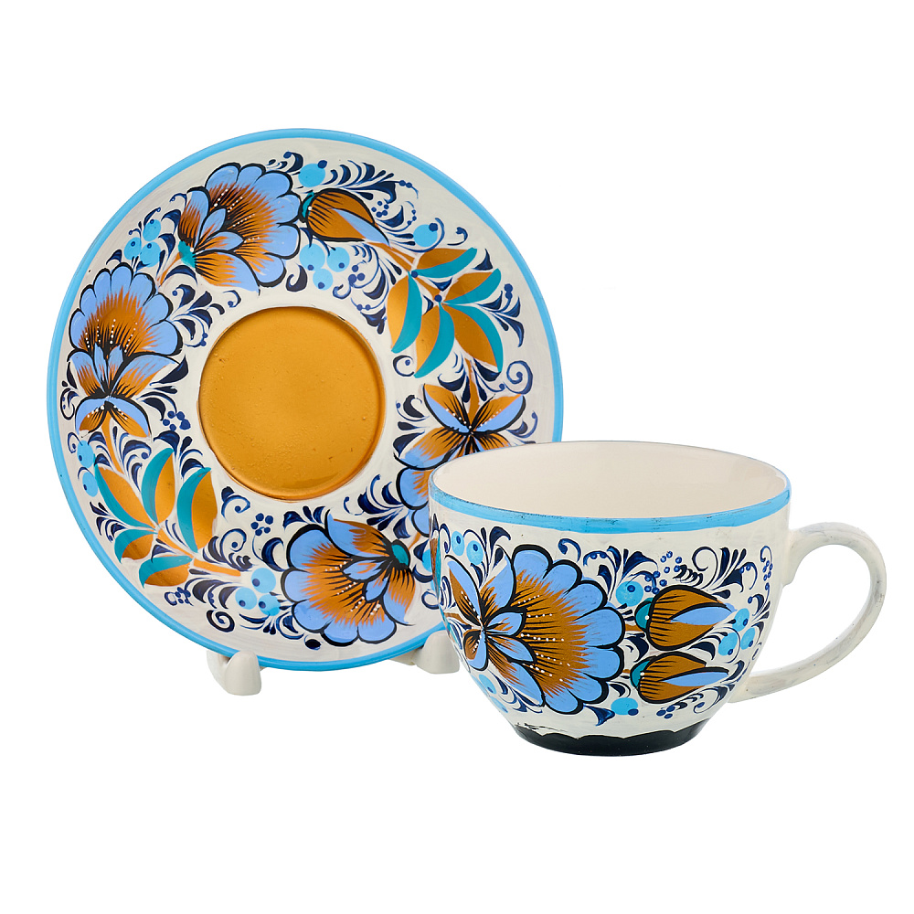 Самовар электрический 1,5 л с сервизом «Васильки». Хохлома - интернет магазин Русь Велика я фото 5