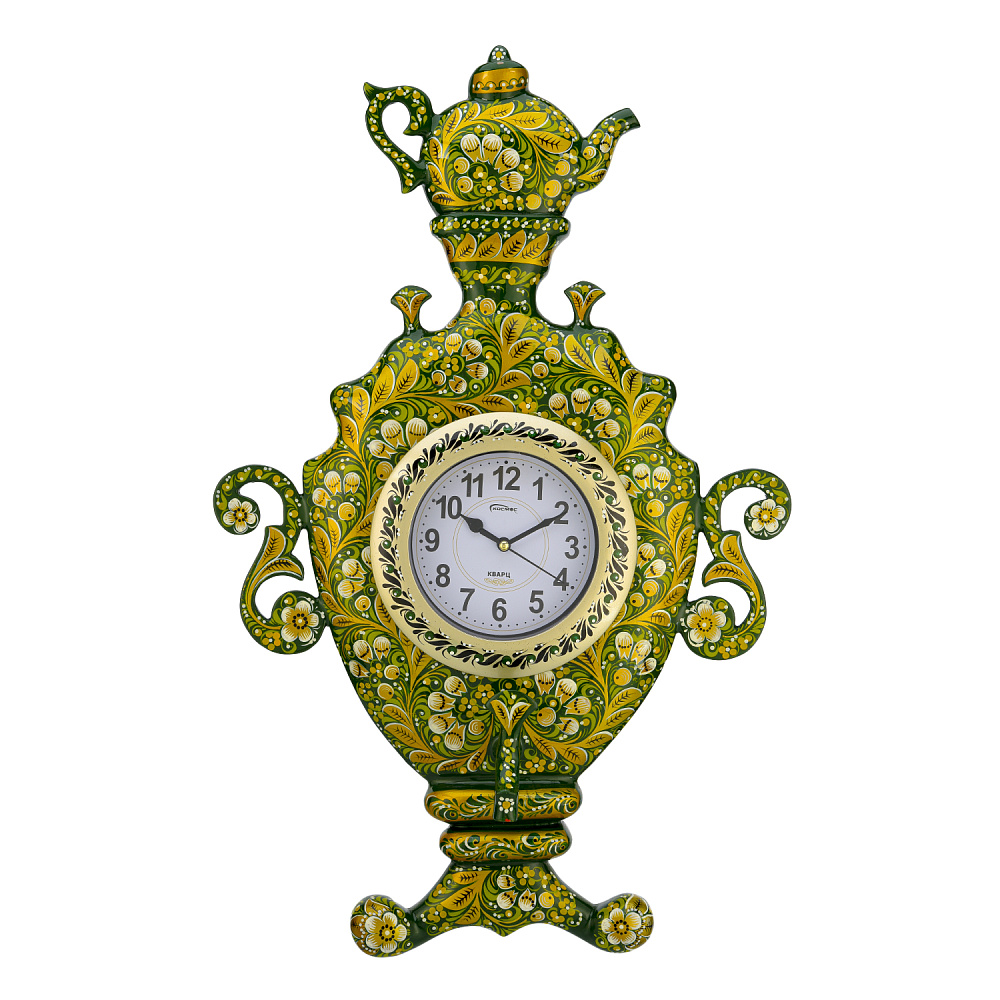 Часы настенные «Самовар». Хохлома - интернет магазин Русь Велика я 