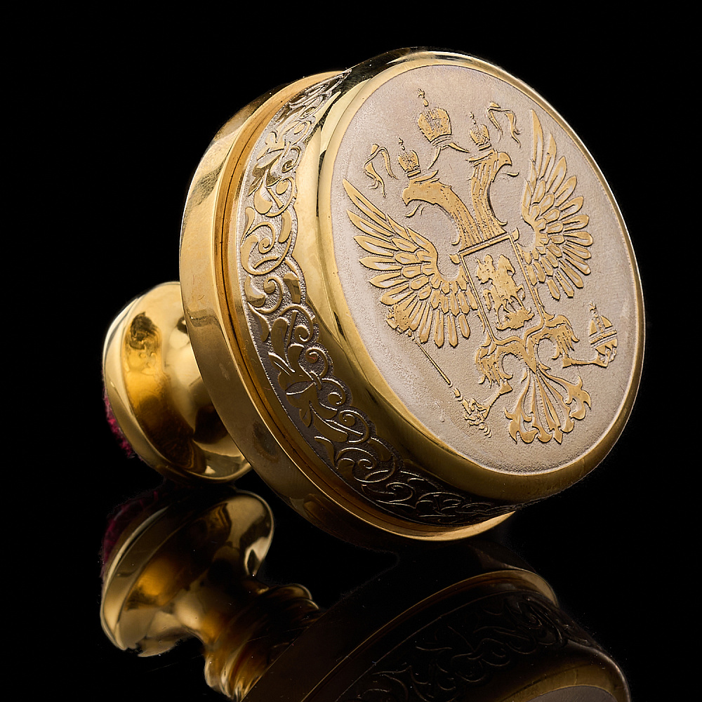 Оснастка под печать с позолотой. Златоуст - интернет магазин Русь Велика я фото 2