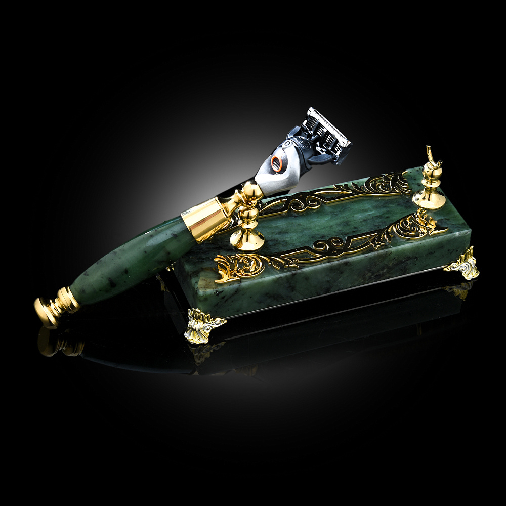 Бритвенный станок «Нефритовый». Златоуст - интернет магазин Русь Велика я фото 1