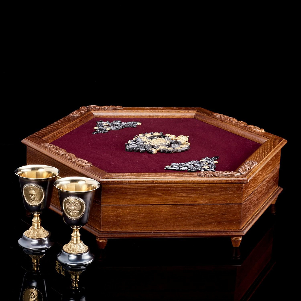 Набор кубков «Георгий Победоносец» - интернет магазин Русь Велика я 