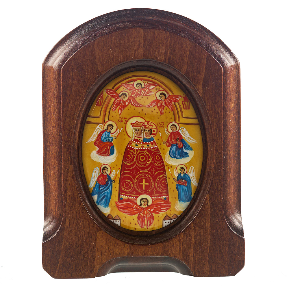 Икона «Прибавление ума». Ростовская финифть 10,5х13,5 см - интернет магазин Русь Велика я 