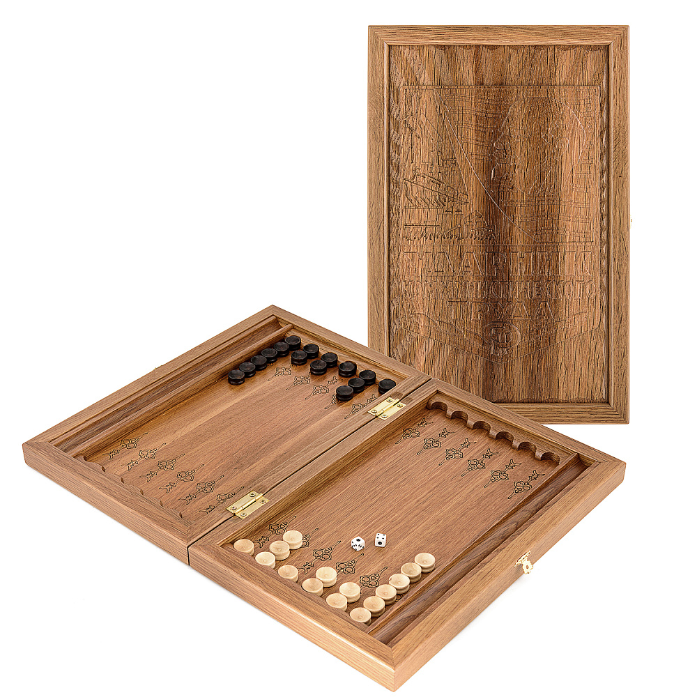 Нарды-шашки деревянные «Ударник коммунистического труда» - интернет магазин Русь Велика я 