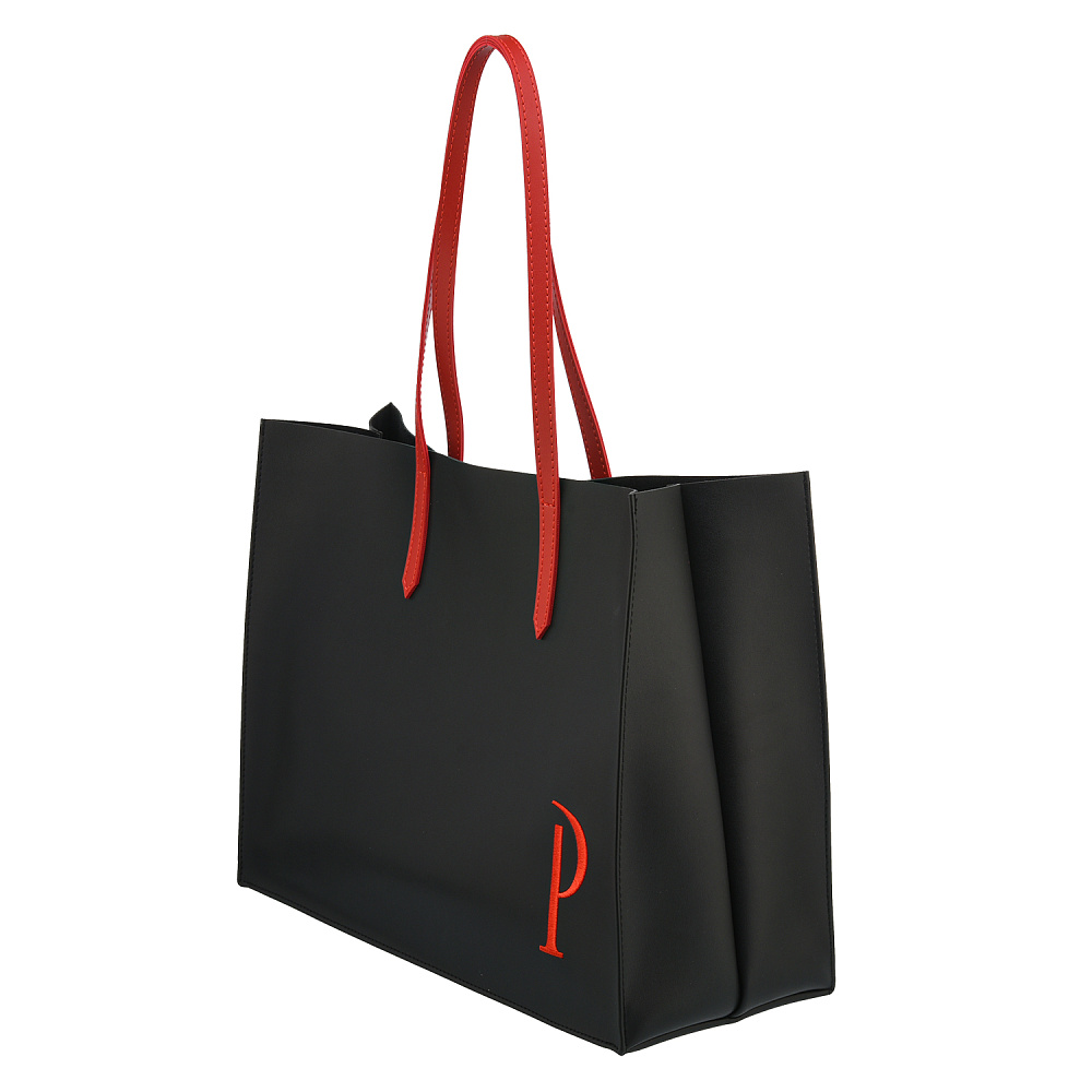 Подарочный пакет-упаковка из экокожи «Р» 32х15х42 см - интернет магазин Русь Велика я 