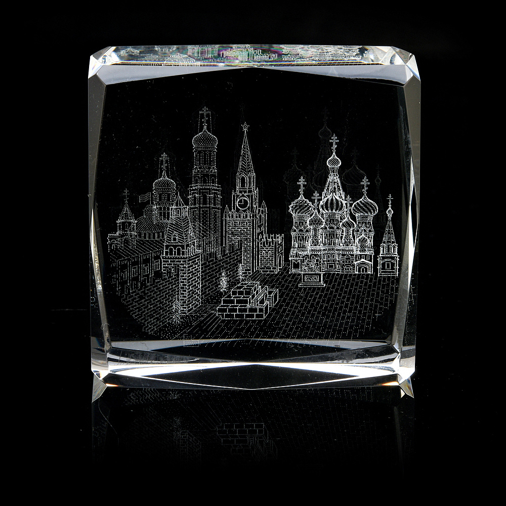 Лазерная графика. Статуэтка «Храм Василия Блаженного» - интернет магазин Русь Велика я фото 1