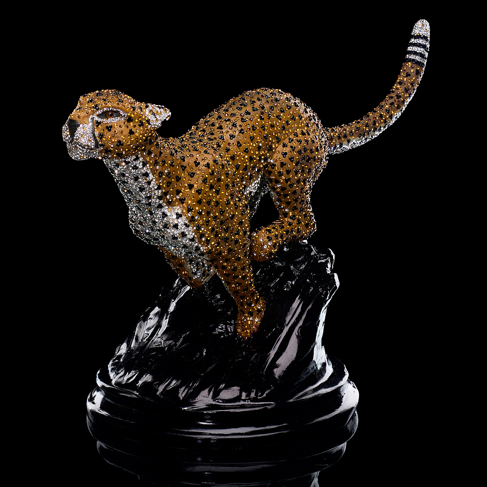 Скульптура с хрустальными стразами «Гепард». Asfour Crystal - интернет магазин Русь Велика я фото 2