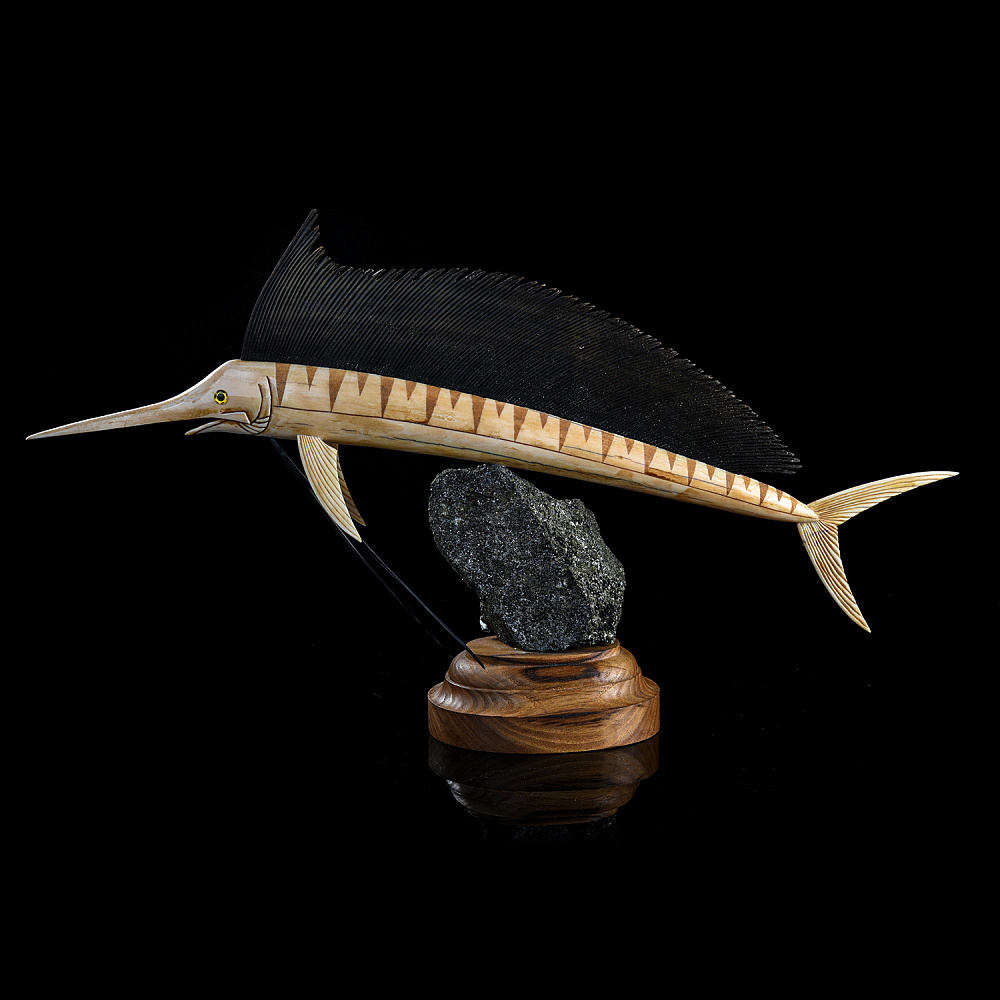 Скульптура из кости «Рыба парусник» - интернет магазин Русь Велика я фото 4