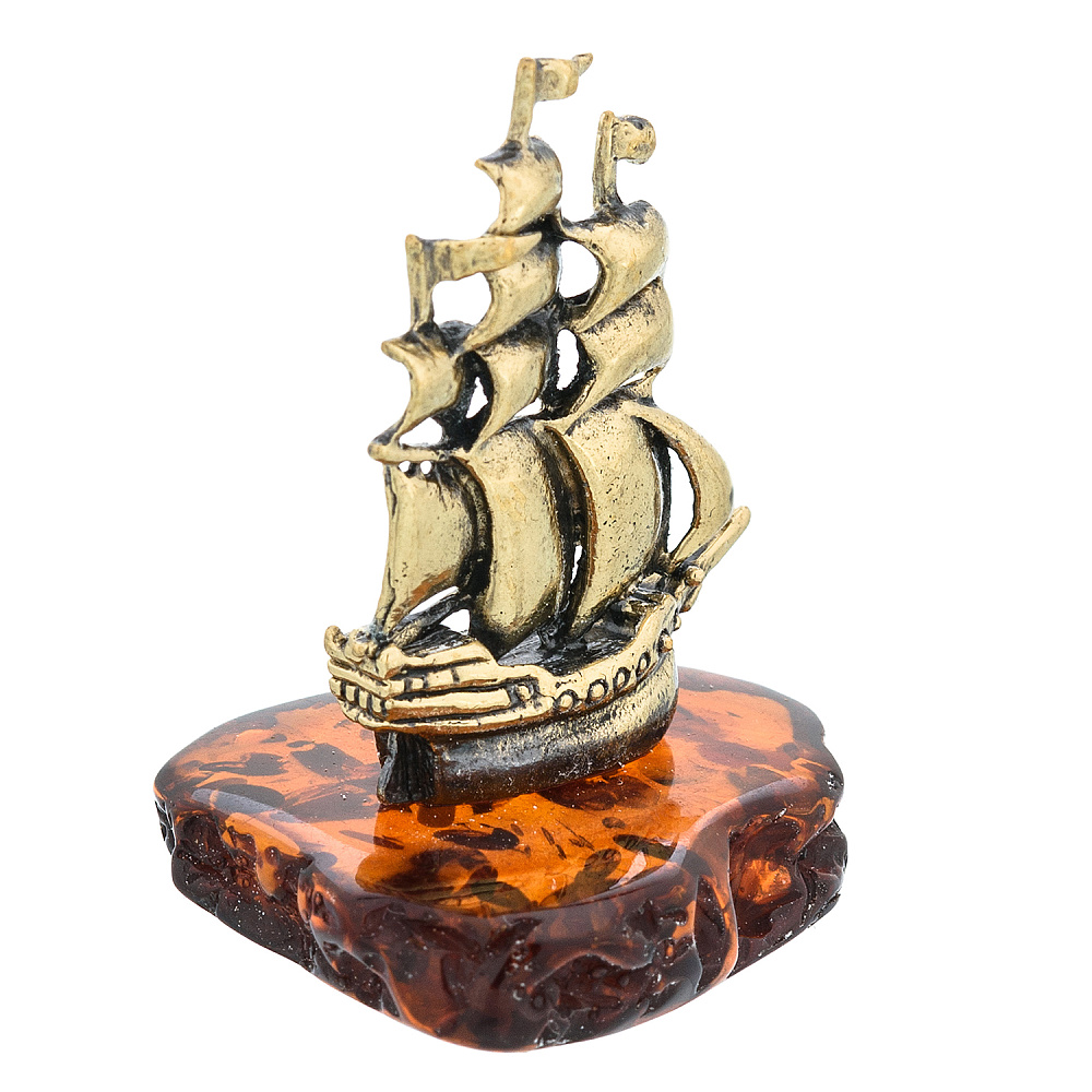 Статуэтка с янтарем «Кораблик» - интернет магазин Русь Велика я фото 4