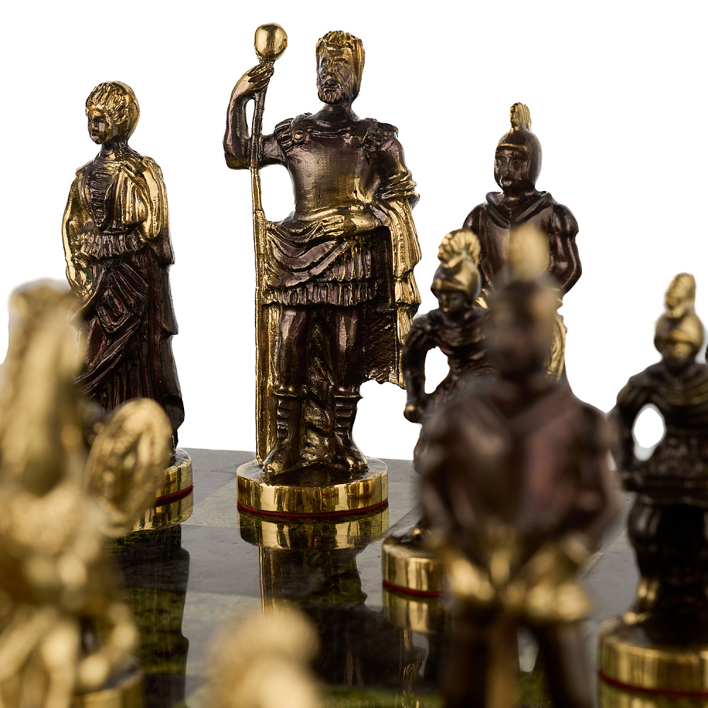 Шахматы из камня и бронзы «Римские» 40х40 см - интернет магазин Русь Велика я фото 8