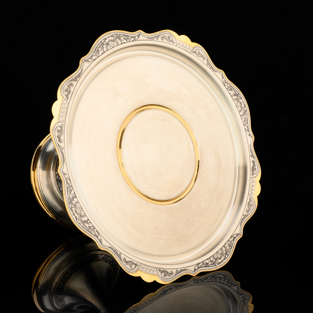 Ваза для торта из серебра 925* - интернет магазин Русь Велика я фото 2