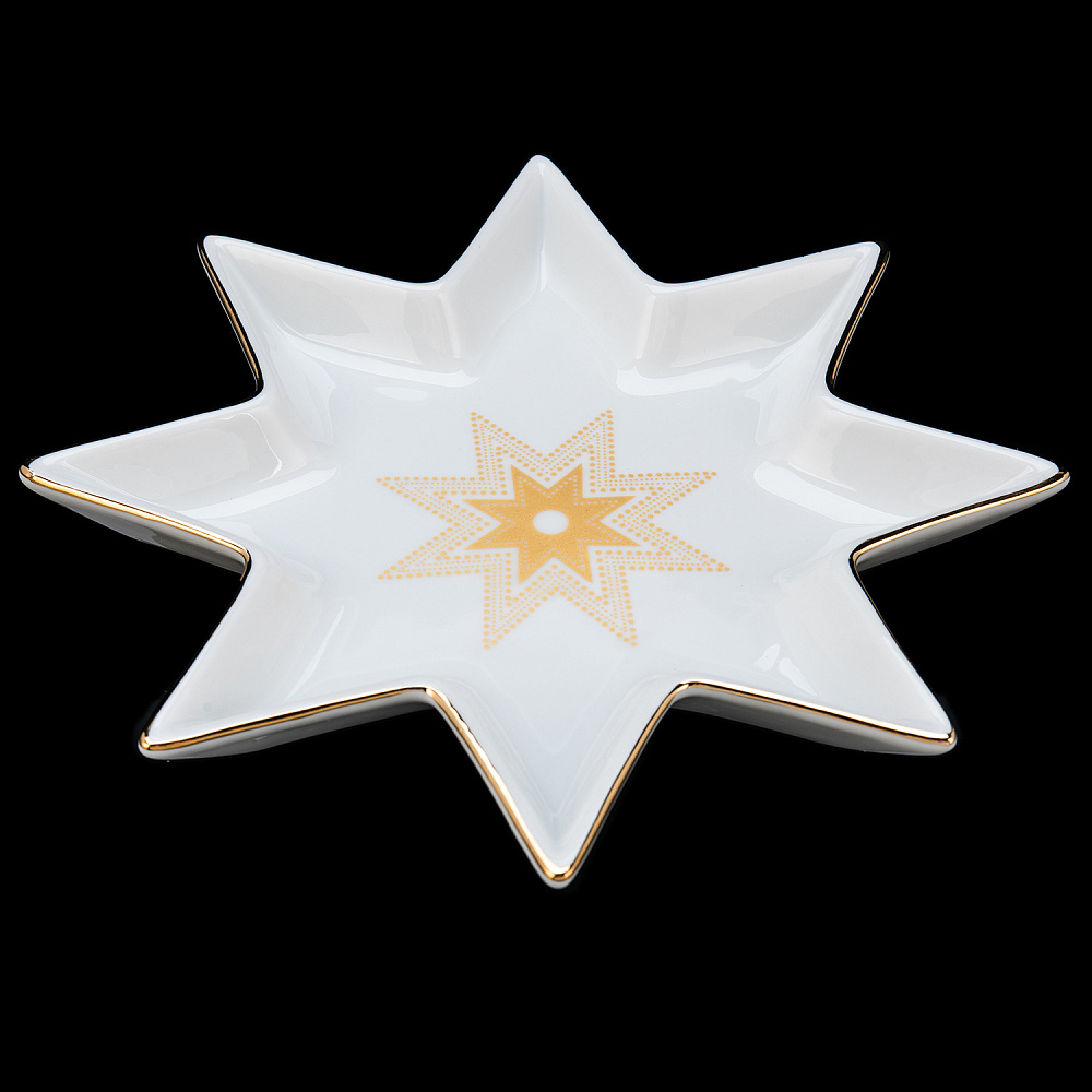 Набор тарелок «Азур золото». Форма Звезда. ИФЗ - интернет магазин Русь Велика я фото 6