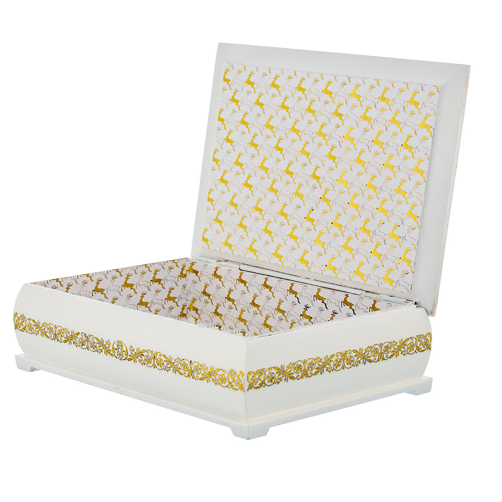 Шкатулка из папье-маше «Зимняя Москва. Храм Христа Спасителя» - интернет магазин Русь Велика я фото 2