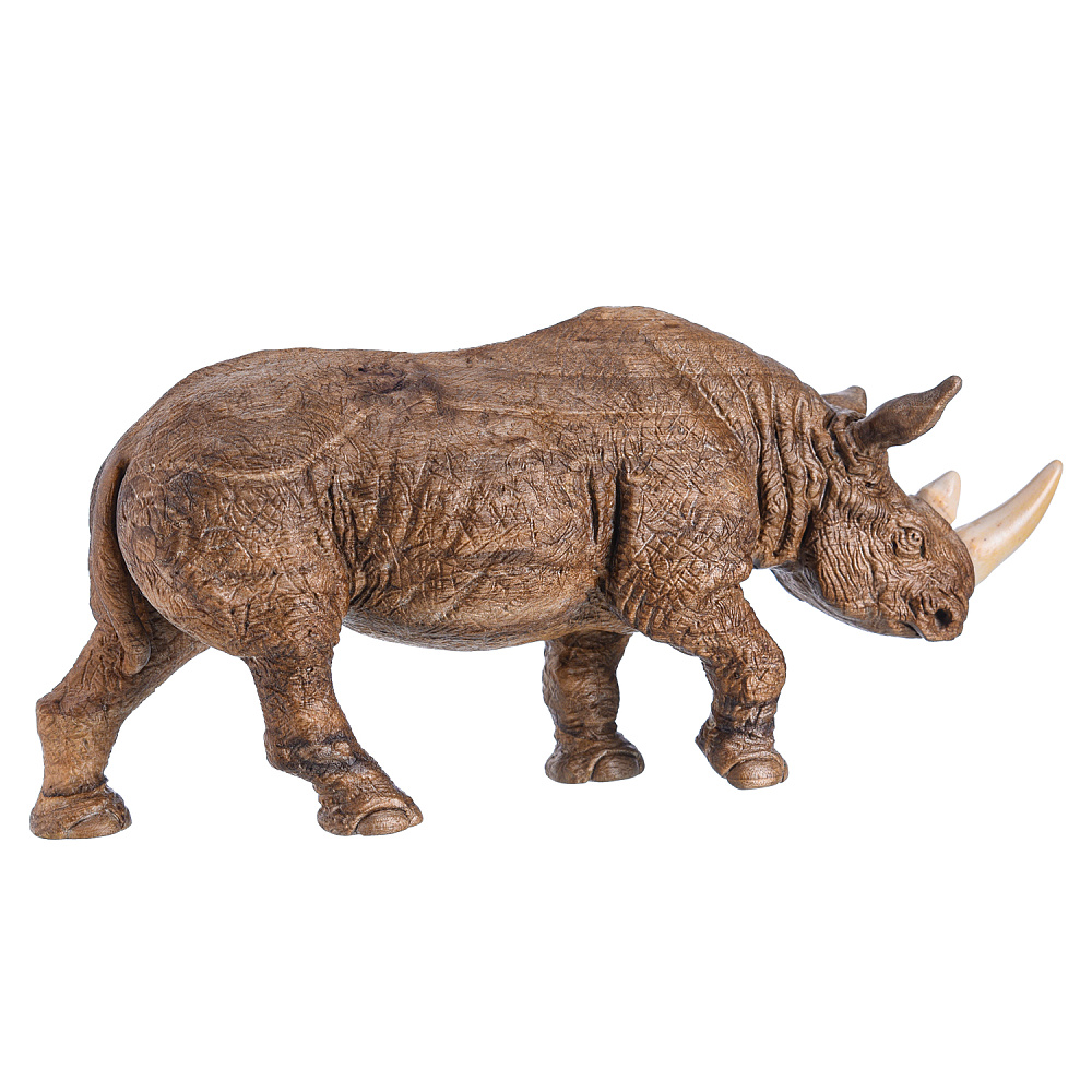 Скульптура из красного дерева и бивня мамонта «Носорог» - интернет магазин Русь Велика я фото 2