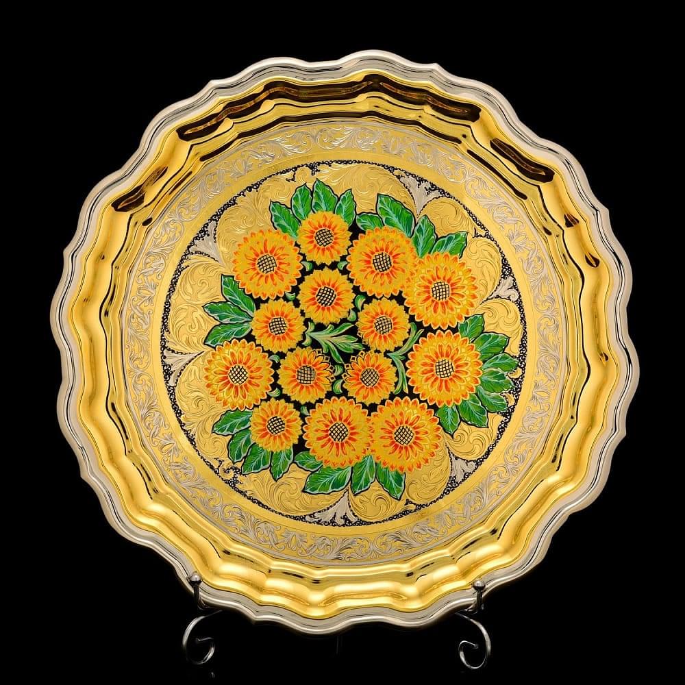 Чайный сервиз с самоваром «Кольчуга» 5л. Златоуст - интернет магазин Русь Велика я фото 2