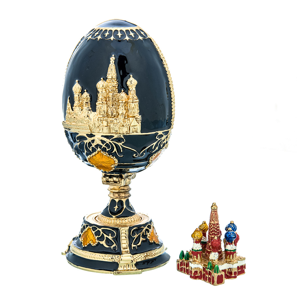 Пасхальное яйцо «Храм Василия Блаженного». Традиции Фаберже - интернет магазин Русь Велика я фото 2