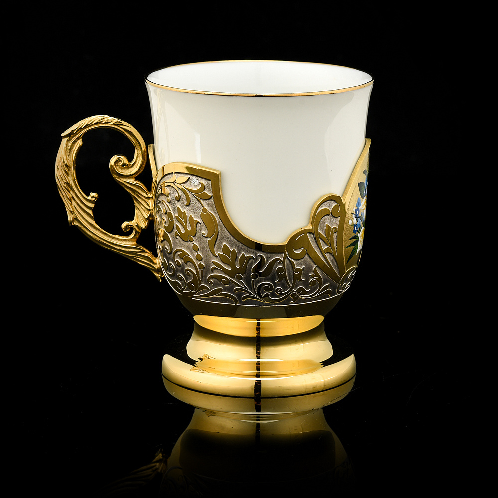 Чайный набор на 2 персоны. Златоуст - интернет магазин Русь Велика я фото 3