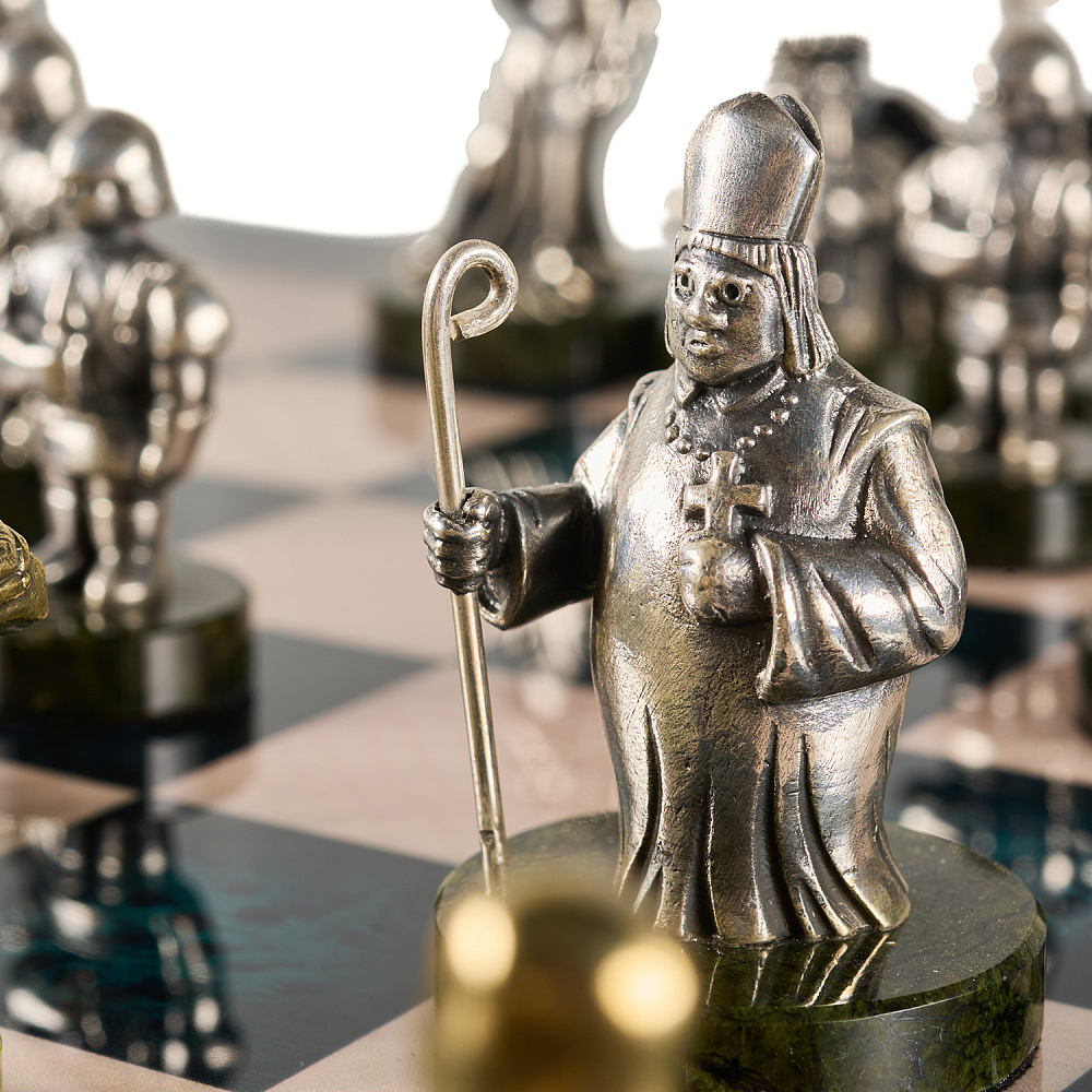 Шахматы с фигурами из бронзы «Европа» 48х48 см - интернет магазин Русь Велика я фото 8