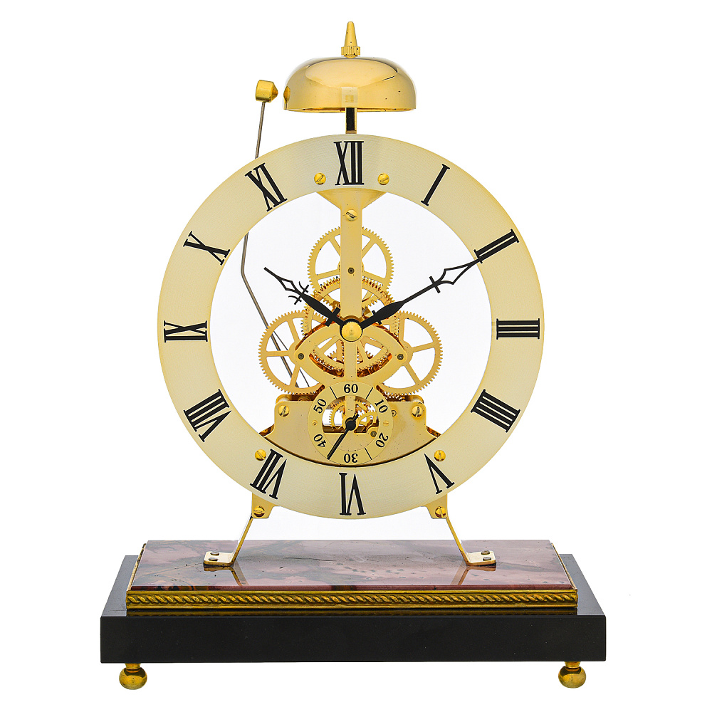 Часы каминные «Скелетон с боем». Златоуст - интернет магазин Русь Велика я 