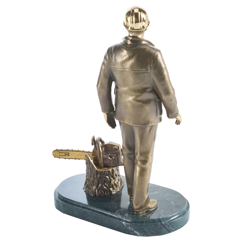Бронзовая статуэтка «Работник лесного хозяйства» - интернет магазин Русь Велика я фото 2