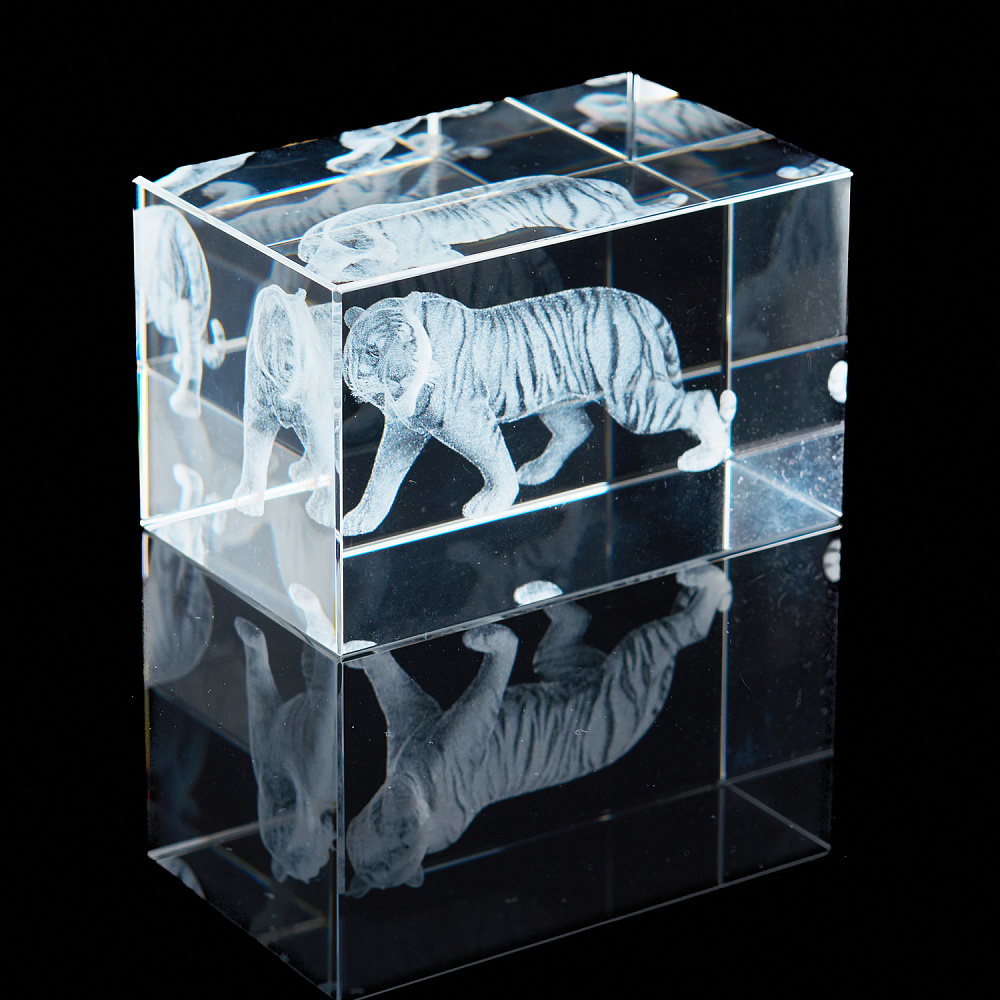 Лазерная графика. Куб «Восточный гороскоп. Тигр» - интернет магазин Русь Велика я фото 1