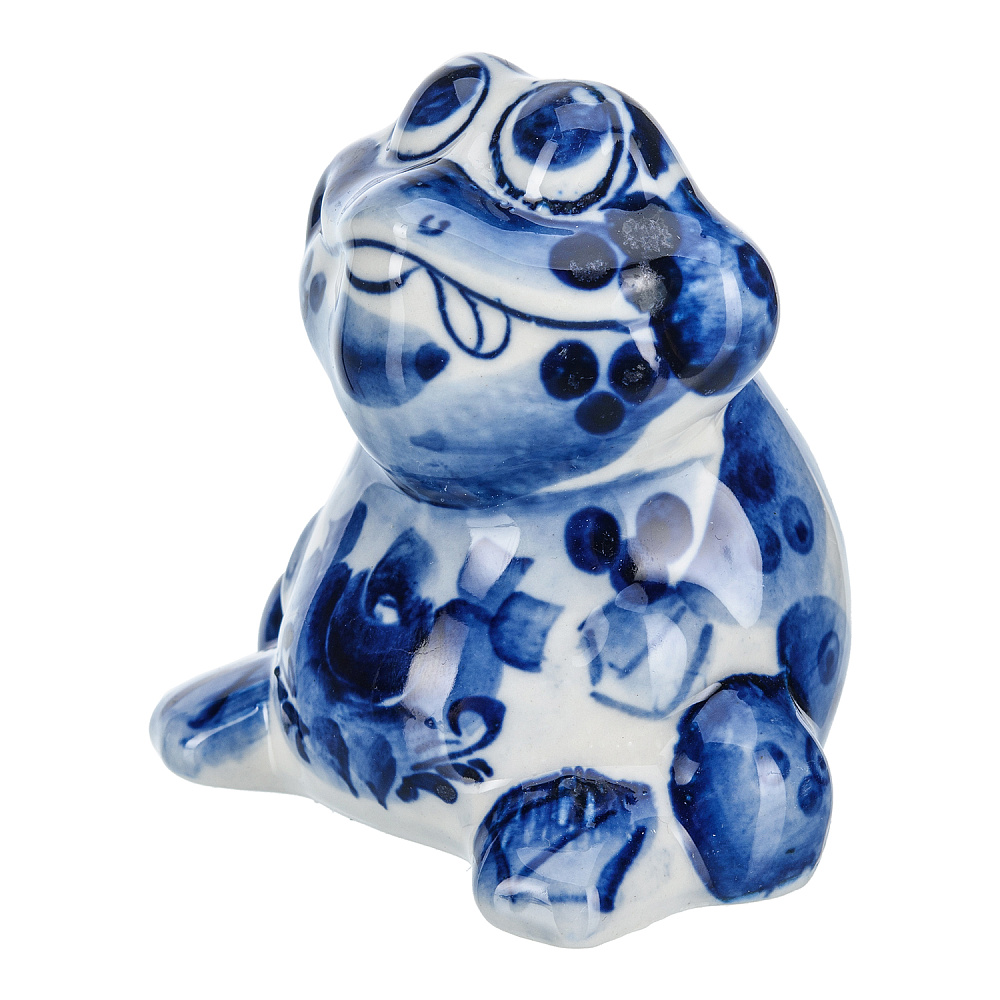 Статуэтка «Жаба». Гжель - интернет магазин Русь Велика я фото 2