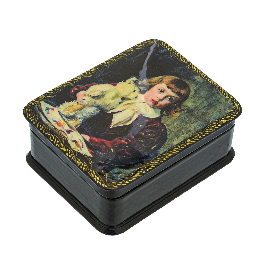 Шкатулка «Мальчик с мишкой» - интернет магазин Русь Велика я фото 1