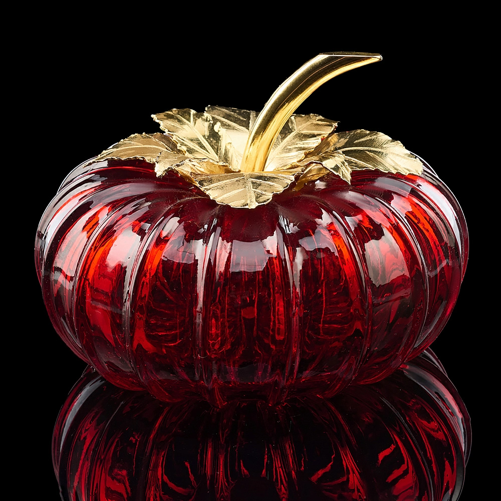Сувенир из цветного хрусталя «Тыква» Asfour Crystal - интернет магазин Русь Велика я 
