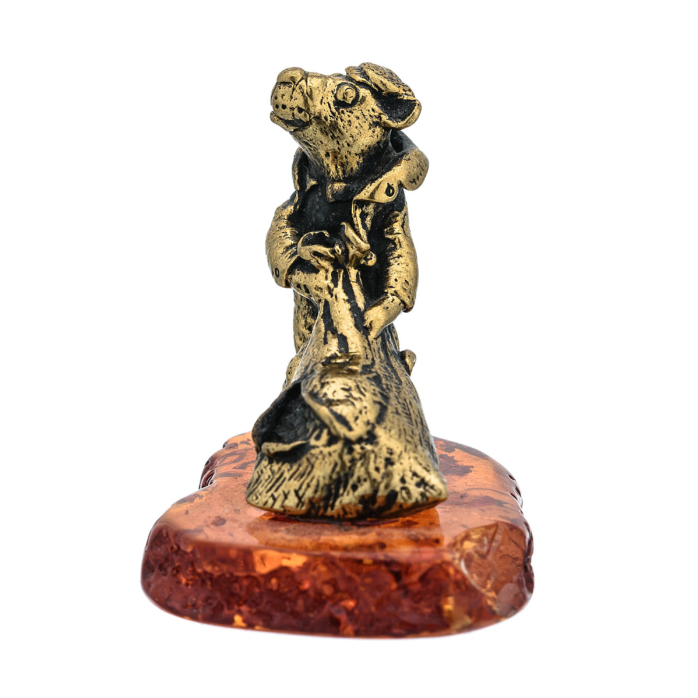 Статуэтка с янтарем «Мышь Одессит» - интернет магазин Русь Велика я фото 4