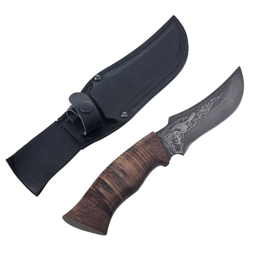 Нож сувенирный из дамасской стали «Диана». Златоуст - интернет магазин Русь Велика я 