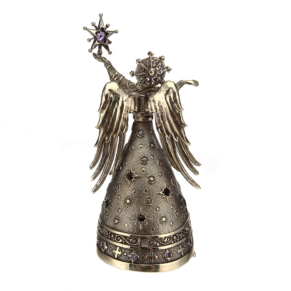 Бронзовый колокольчик «Звезда Рождества» - интернет магазин Русь Велика я фото 3
